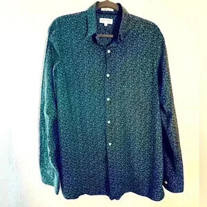 John W. Nordstrom Button Up 100% Cotton Shirt Size L